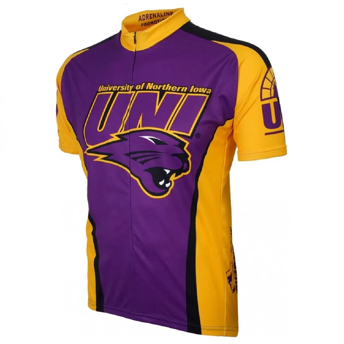 Adrenaline Promo University of Northern Iowa 3/4 zip Men's Cycling Jersey UNI-MED