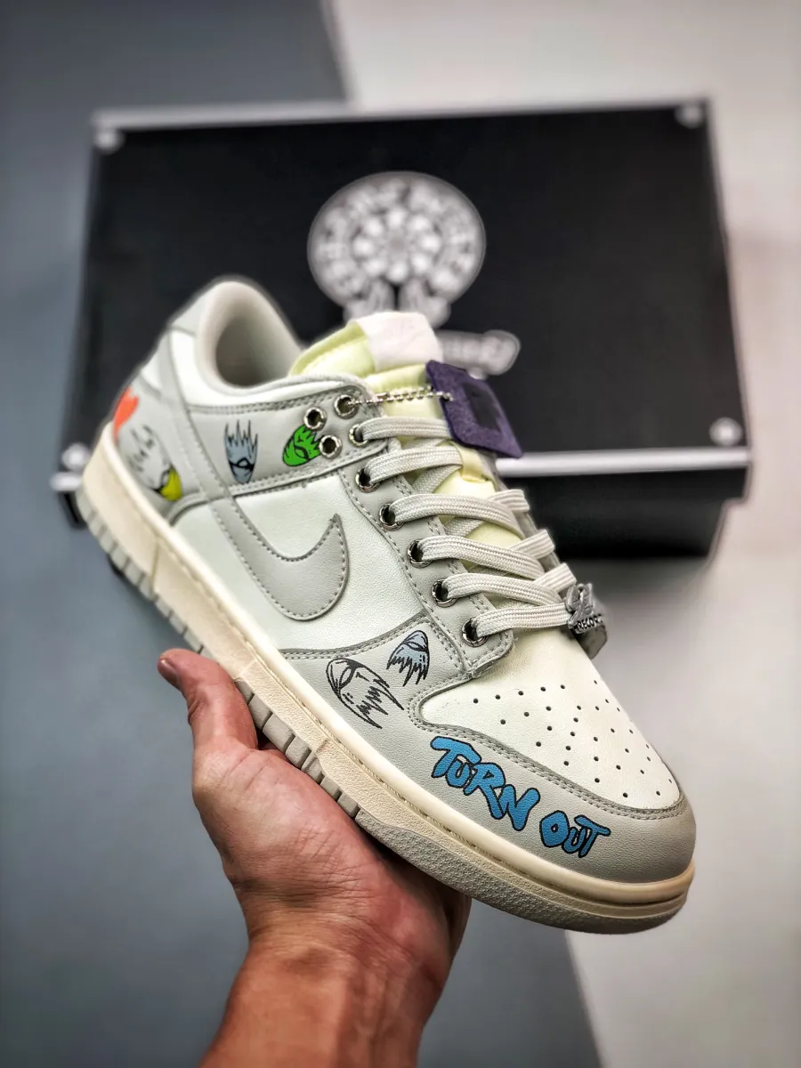 Custom Nike Dunk Low Light Bone White 1680453189 To Buy
