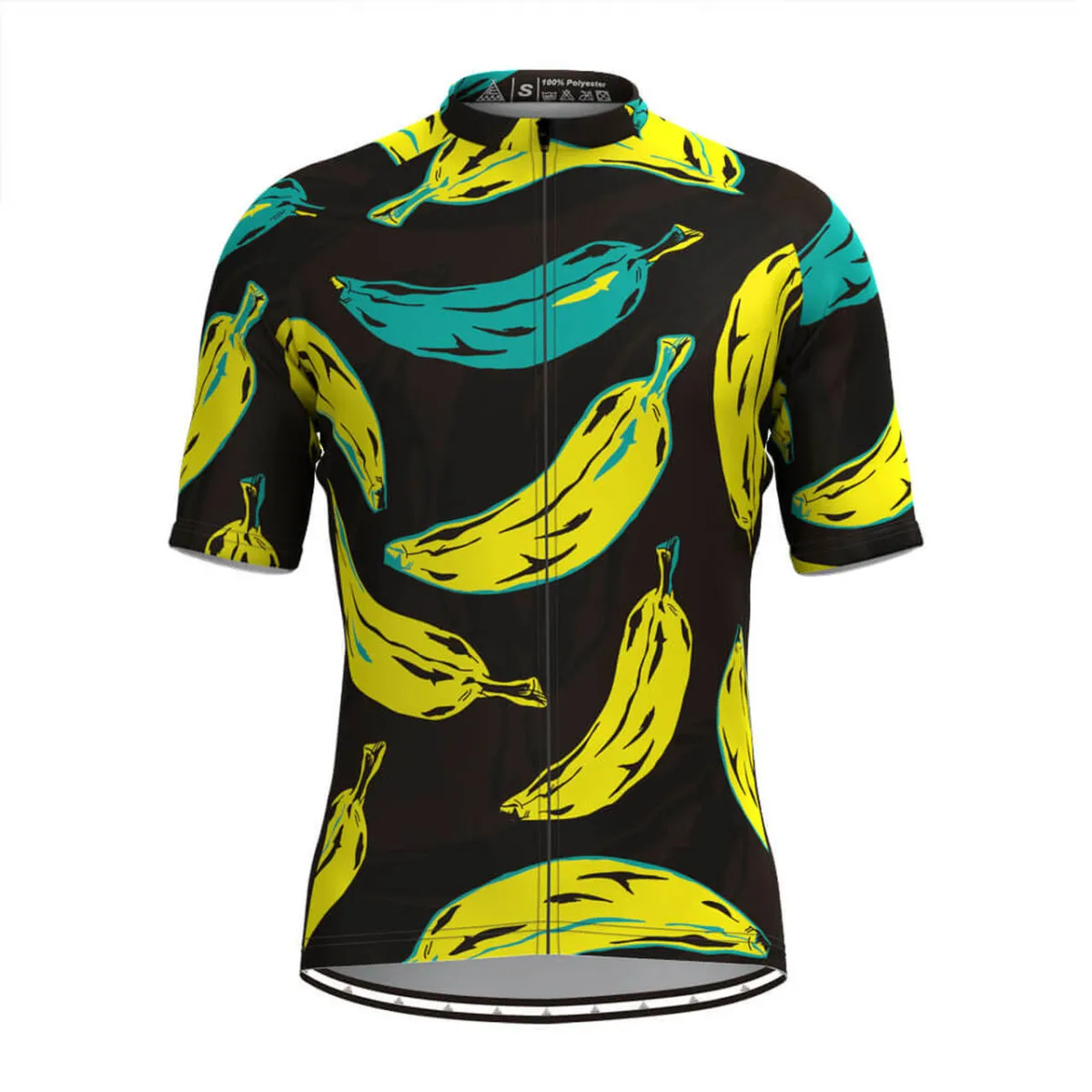Men's Banana Graffiti Print Cycling Jersey Online