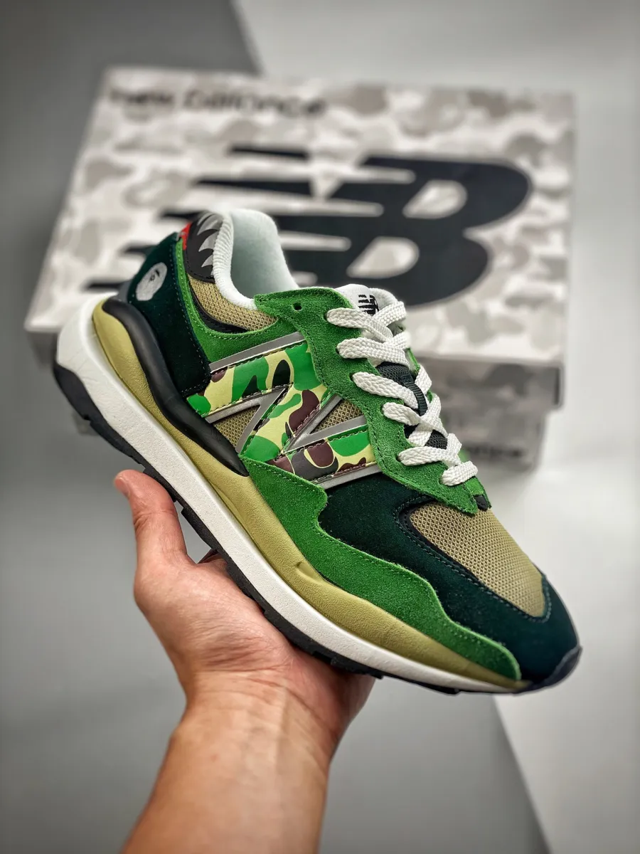 BAPE X New Balance 57/40 Olive Green For Sale