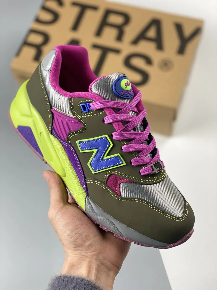 Stray Rats x New Balance 580 Dark Moss/Cosmic Grape / new balance 580 stray rats