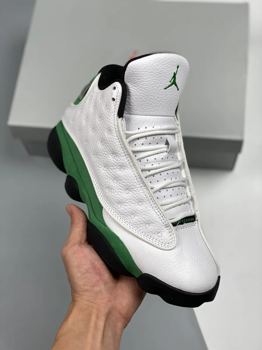 Air Jordan 13 Retro 'Lucky Green' AJ13 White/Black - retro 13 green