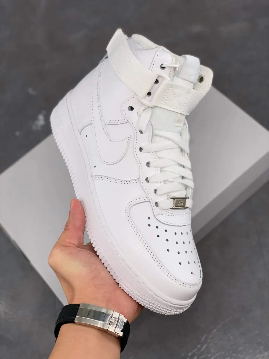 Nike Air Force 1 High Triple White - air force 1 triple white mid