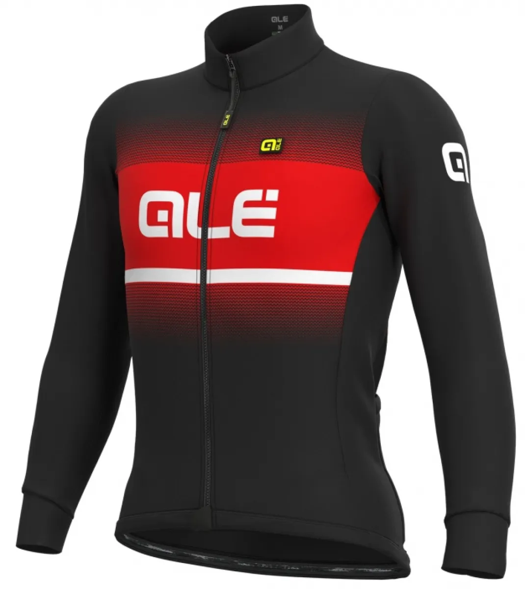 ALE' Blend Solid Winter Red Long Sleeve Jersey,