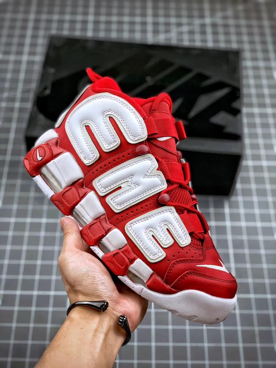 Supreme X Nike Air More Uptempo Suptempo Red 902290-600 Restock