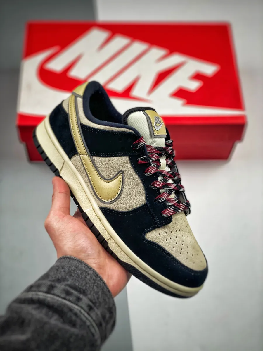 Nike Dunk Low LX Black/Team Gold-Coconut Milk - black suede nike