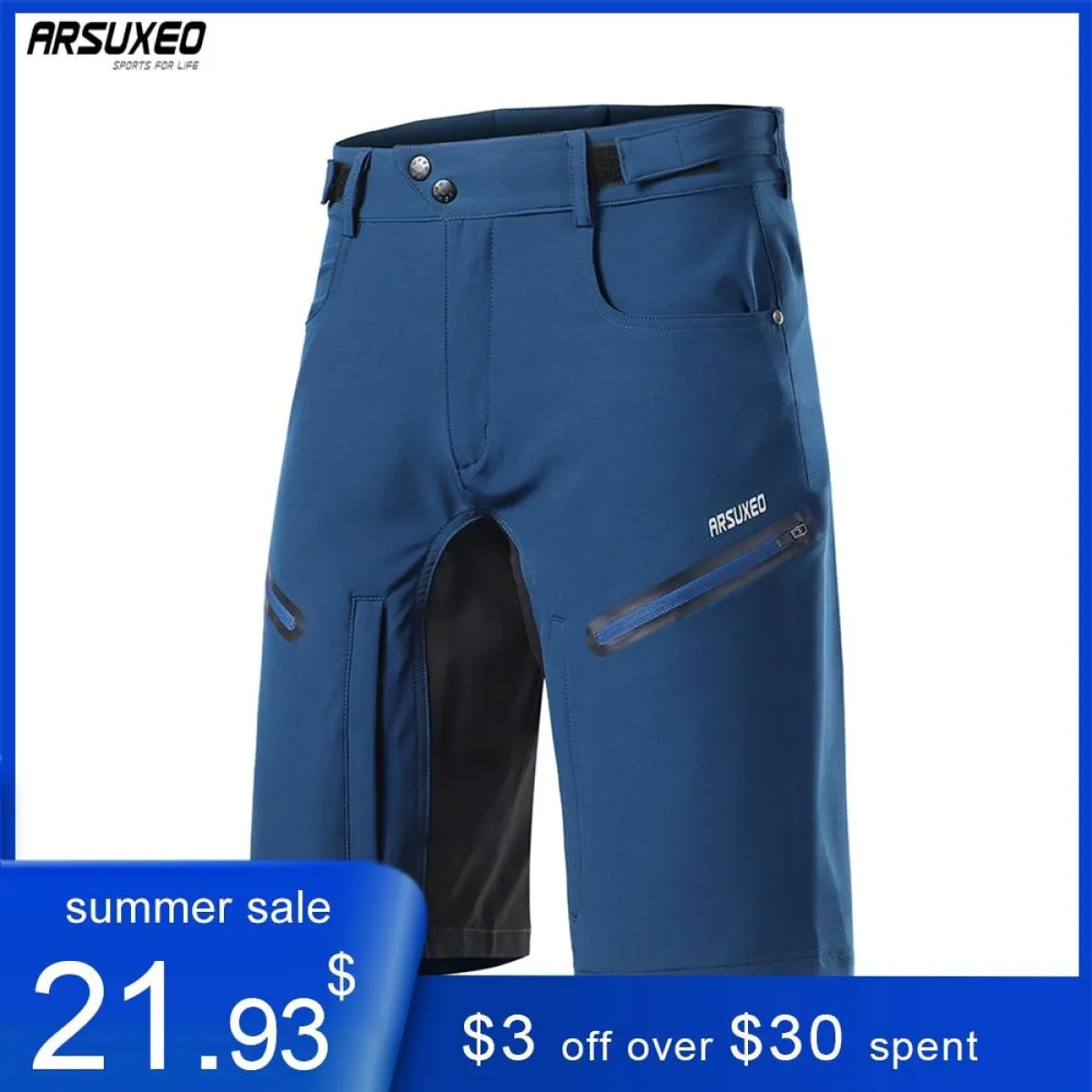 Men's Cycling Shorts Loose Fit MTB Mountain Bike Shorts Outdoor Sports Hiking Downhill Bicycle Short Pants 2006