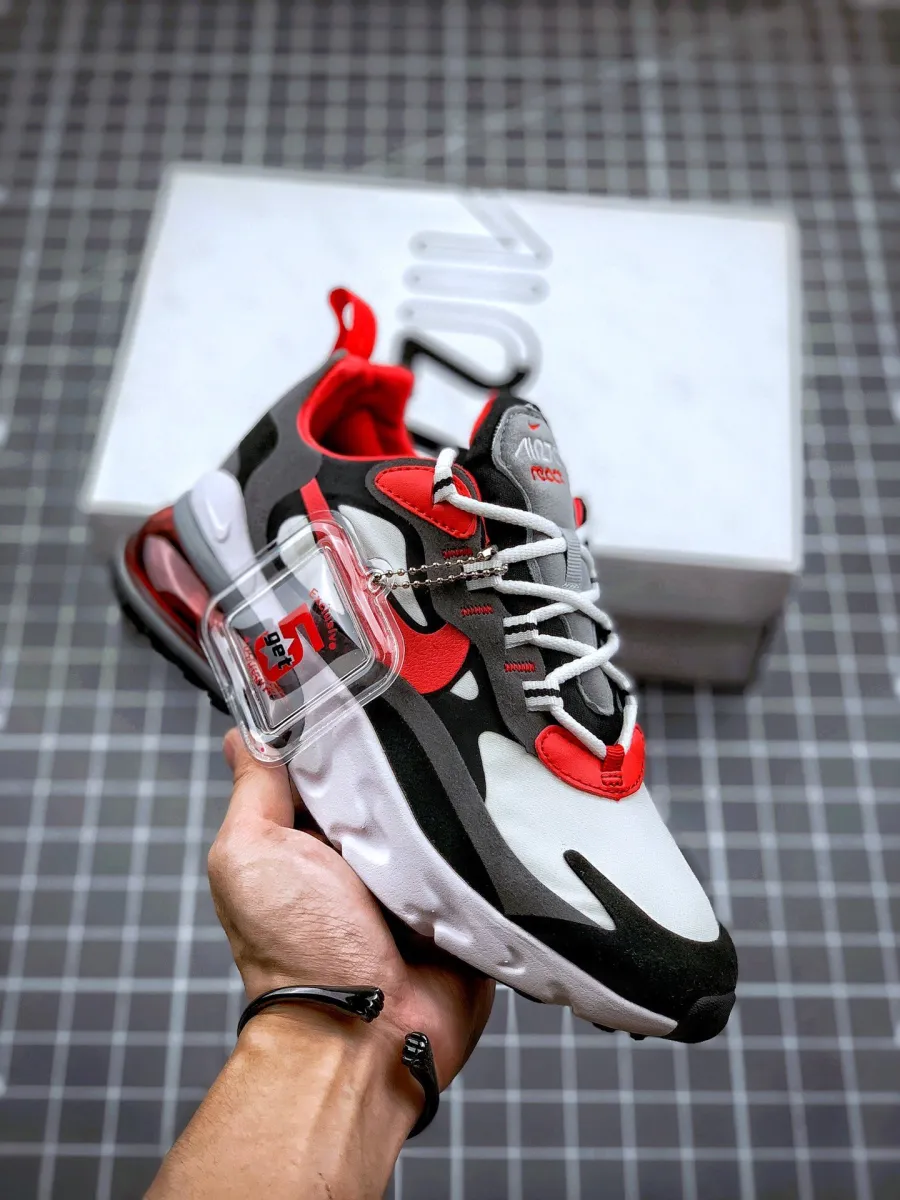 Nike Air Max 270 React Black/White-Iron Grey-University Red / white/white/black air max 270