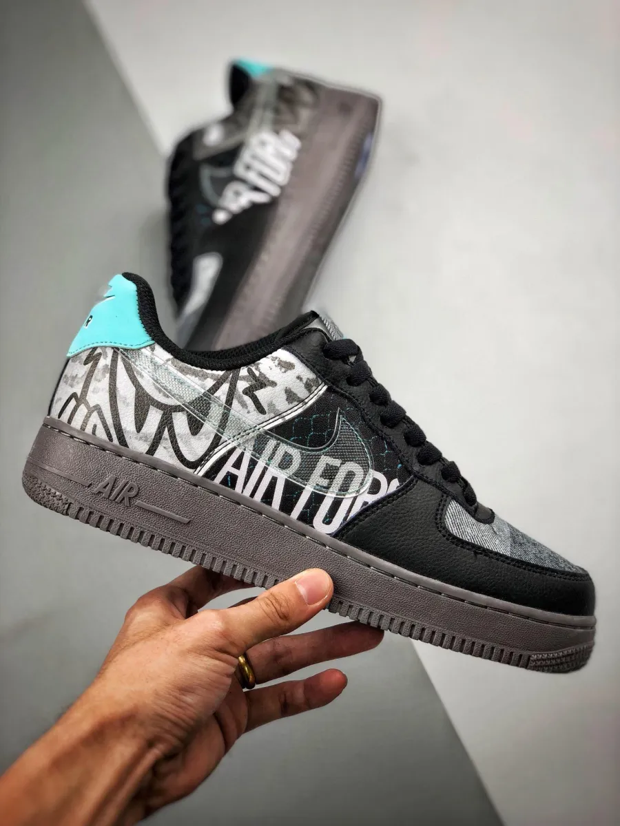 Nike Air Force 1 Off Noir/Pure Platinum/Black/Gunsmoke - off noir af1