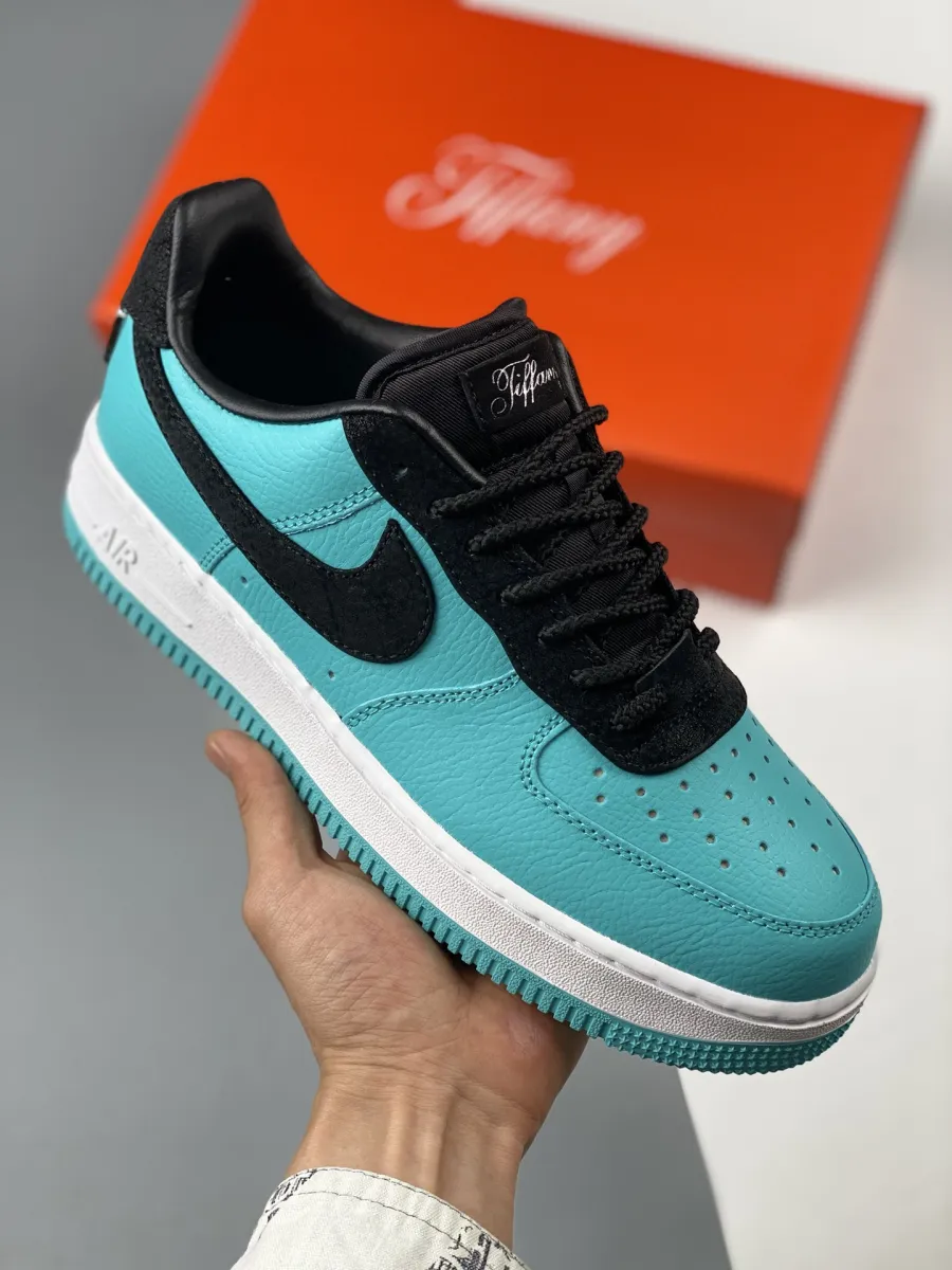 Tiff & Co. X Nike Air Force 1 Low Aqua Black White 1678786031 New Releases