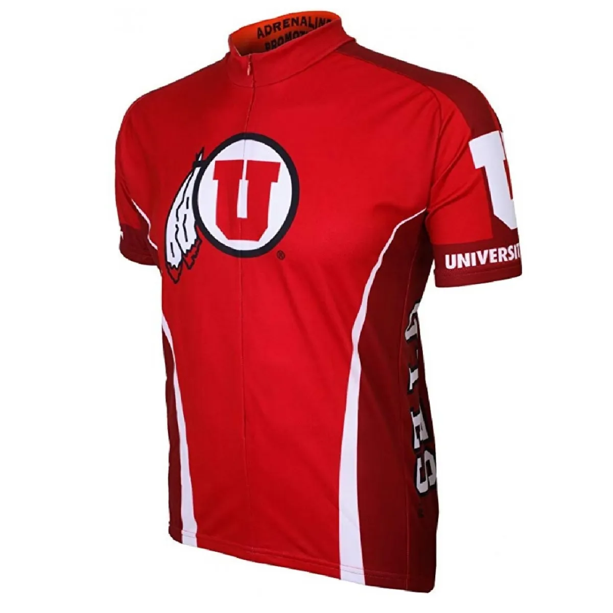 Adrenaline Promo University of Utah Utes 3/4 zip Men's Cycling Jersey UTAH-MED