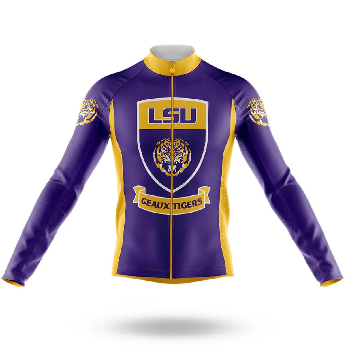 LSU Tigers Shield Long Sleeve Cycling Jersey Only Brand New