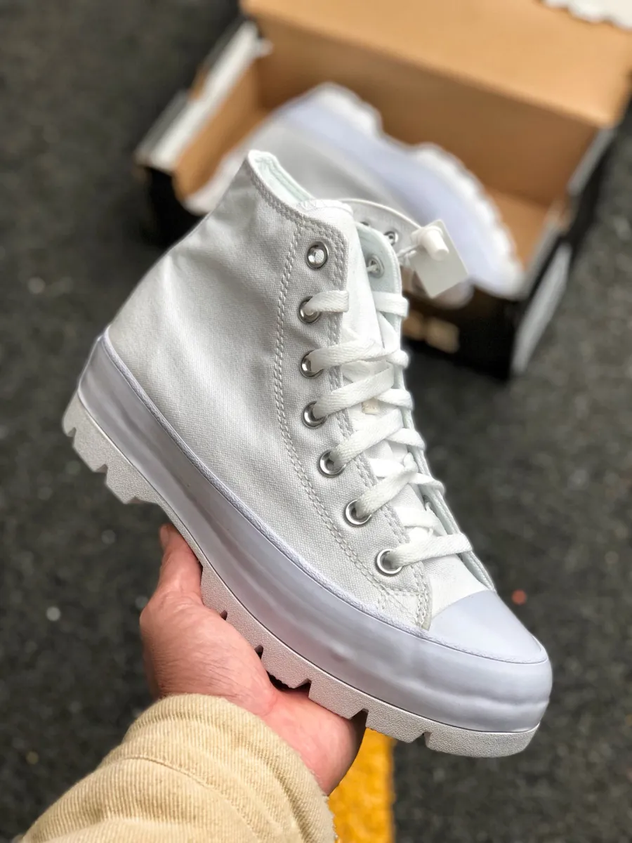 Converse Chuck Taylor All Star Lugged High Top White/Black/White converse chuck taylor all star lugged white high tops
