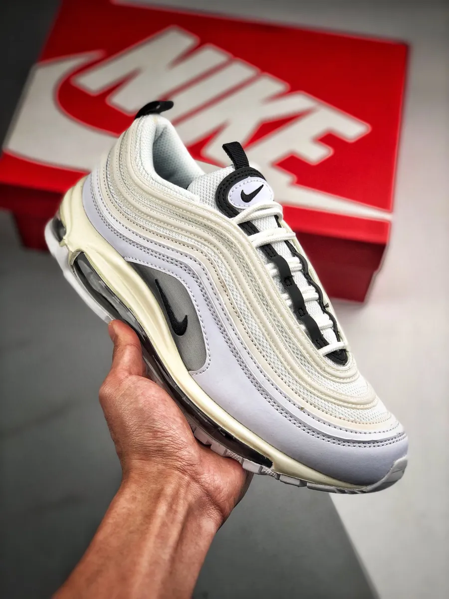 Nike Air Max 97 White/Summit White-Black - nike air max 97 summit white