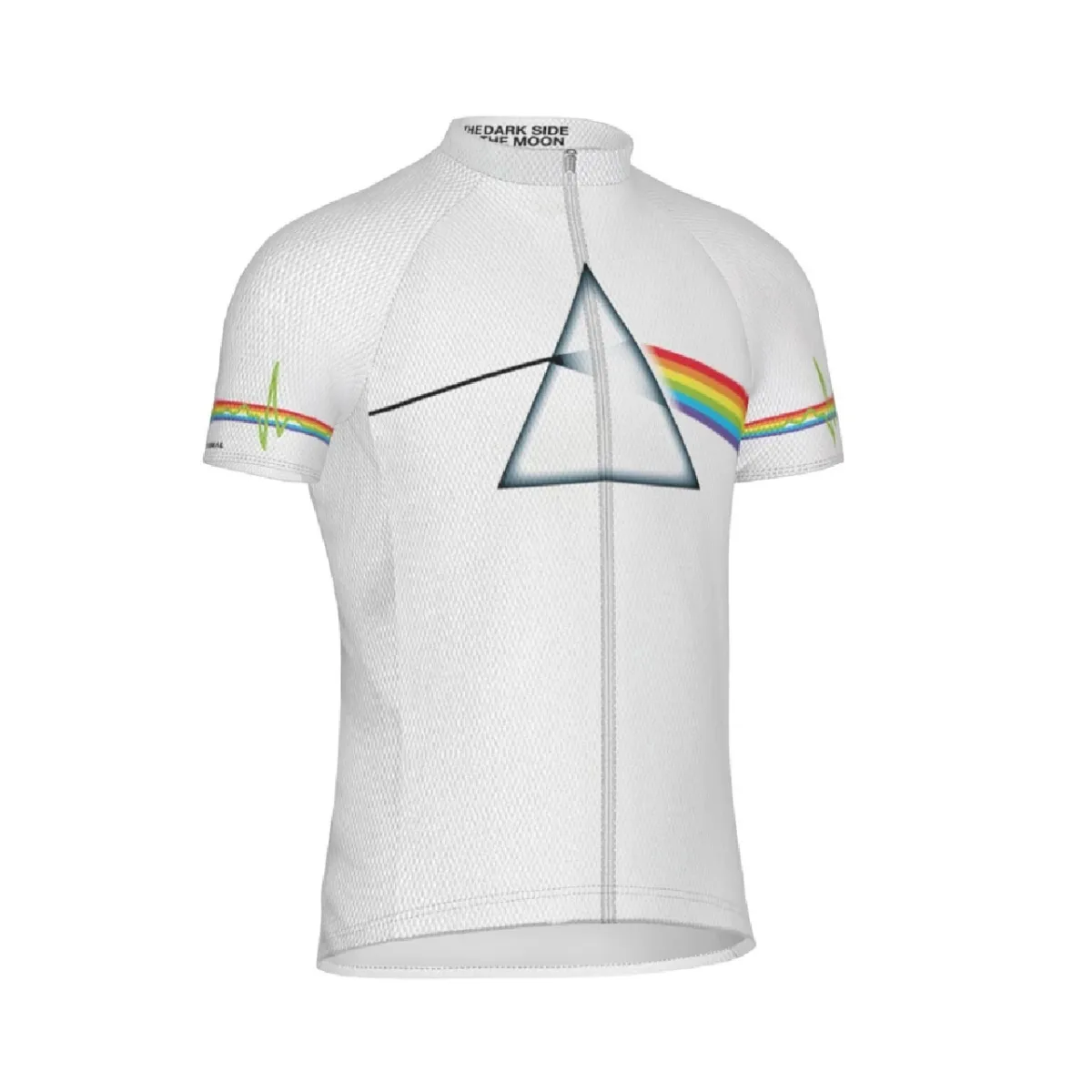 Primal Wear Pink Floyd Dark Side of the Moon Men's Sport Cycling Jersey White, Pink Floyd Cycling Jersey