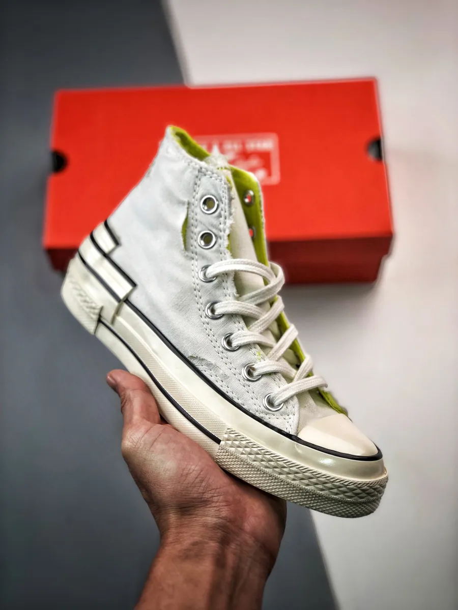Converse Chuck 70 Hacked Heel Edge Glow White/Laser Lemon/Egret A01444C Brand New
