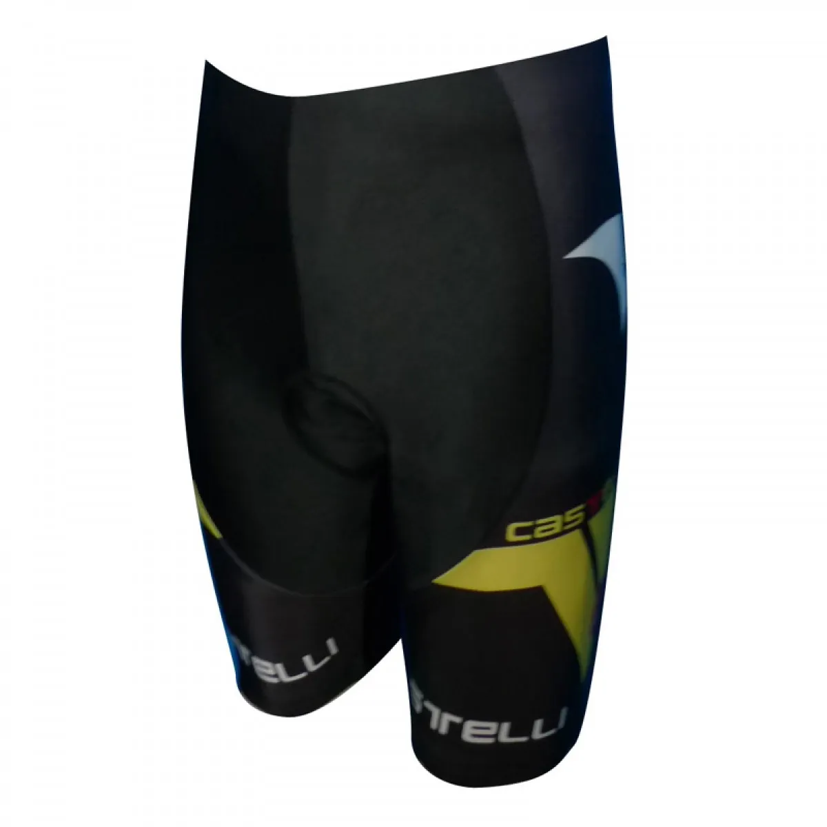 CASTELLI BLACK-Yellow Cycling Shorts For Sale