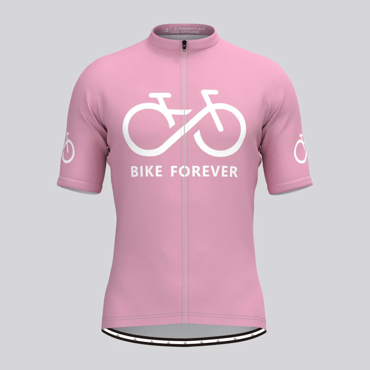 Bike Forever Men's Cycling Jersey-Ice Pink New Releases