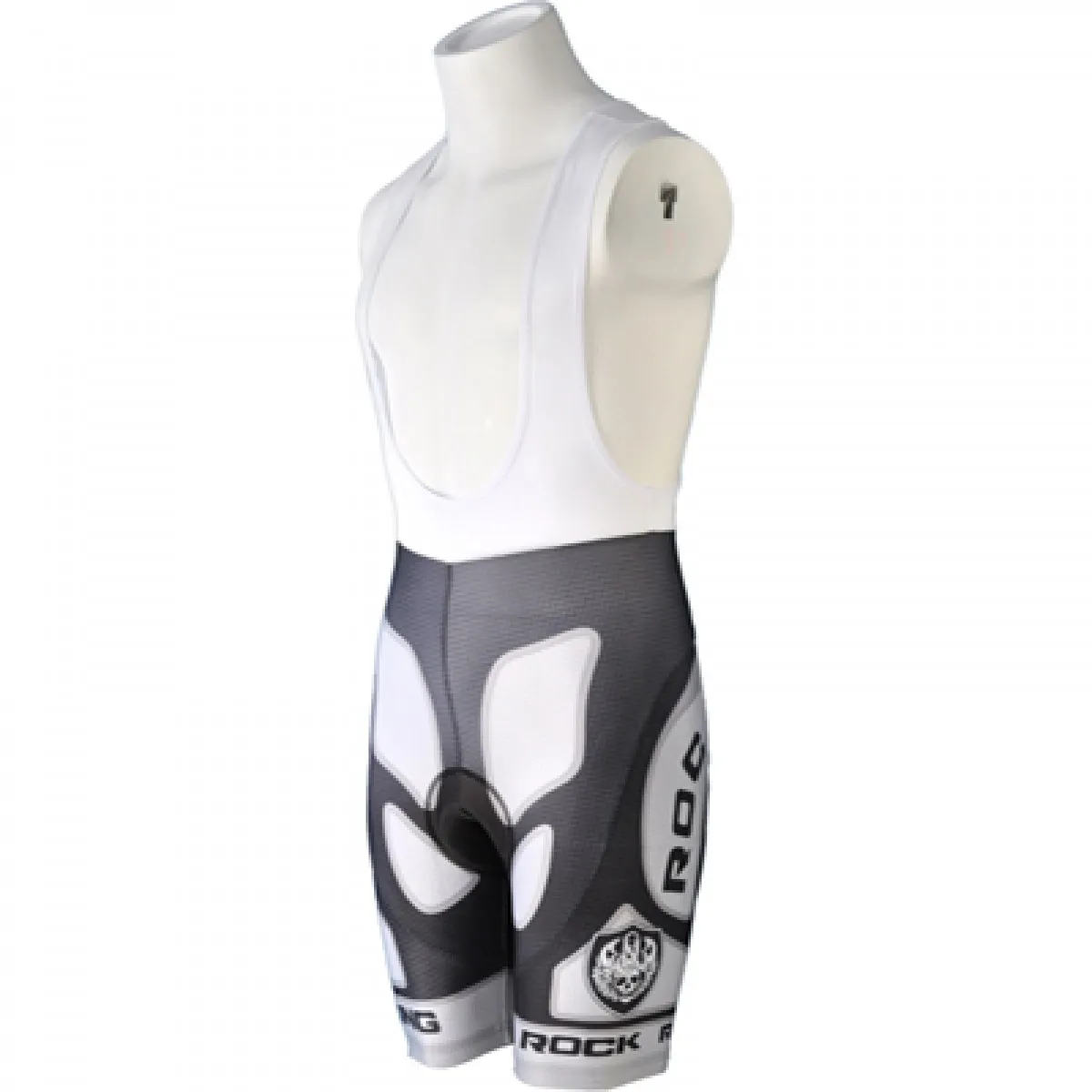 Team Rock Racing Cycling Bib Shorts BLACK/WHITE For Sale