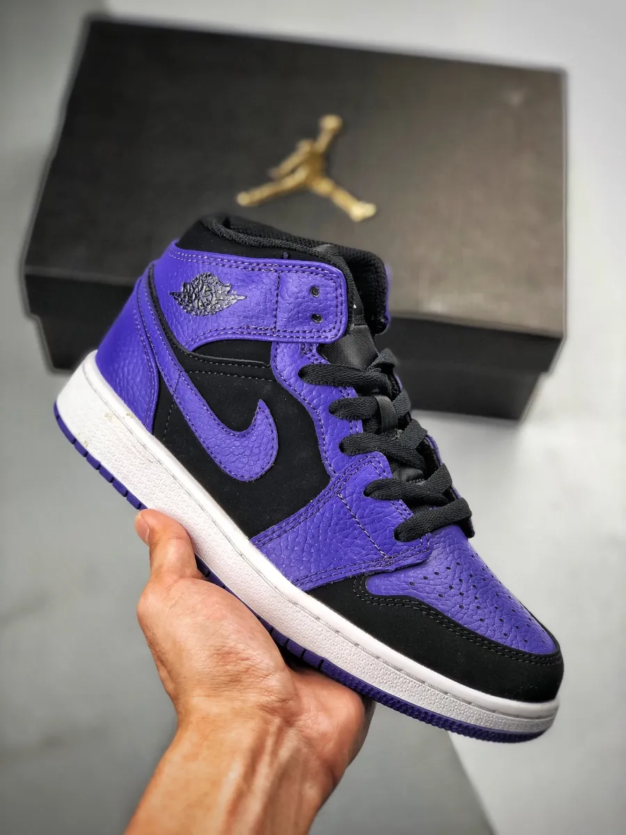 Air Jordan 1 Mid Black Concord 554724-051 air jordan 1 mid se concord