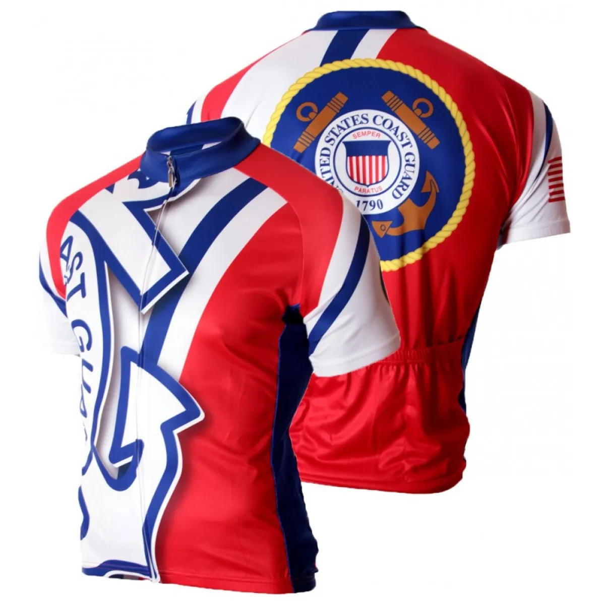 US United States Coast Guard Short Sleeve Cycling Jerseys