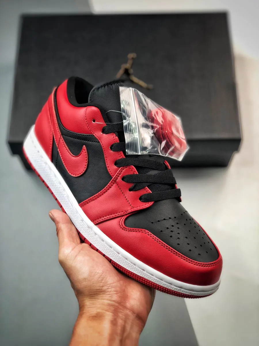 Air Jordan 1 Low 'Reverse Bred' Varsity Red/White-Black 553558-606 / reverse bred jordan 1 low