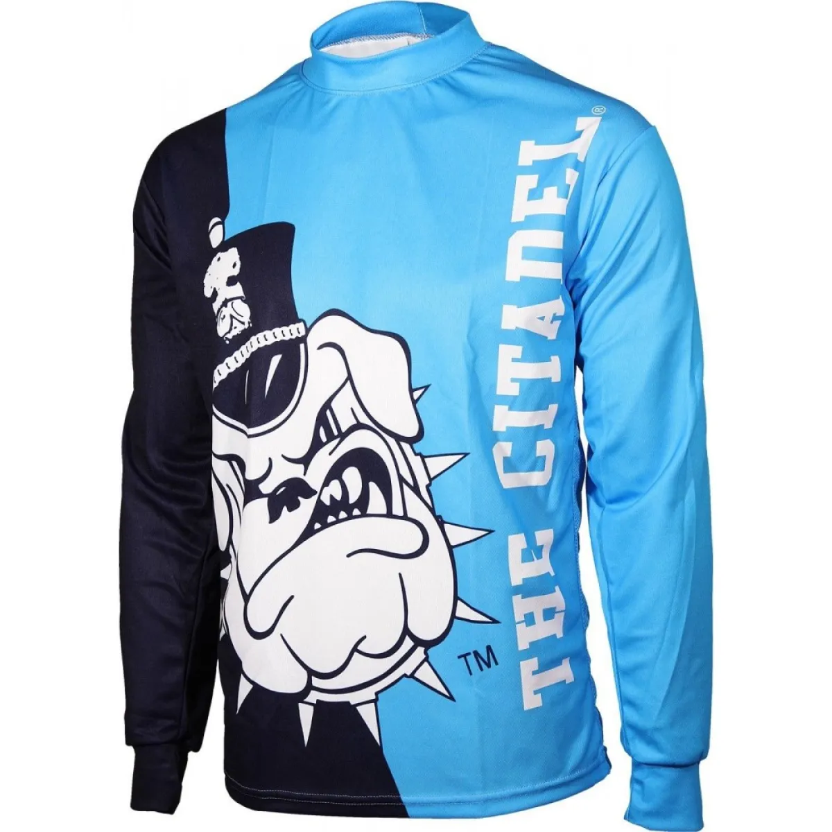 NCAA The Citadel, The Military College of South Carolina Citadel Bulldogs Long Sleeve MTB Bike Cycling Jerseys Z-1905446