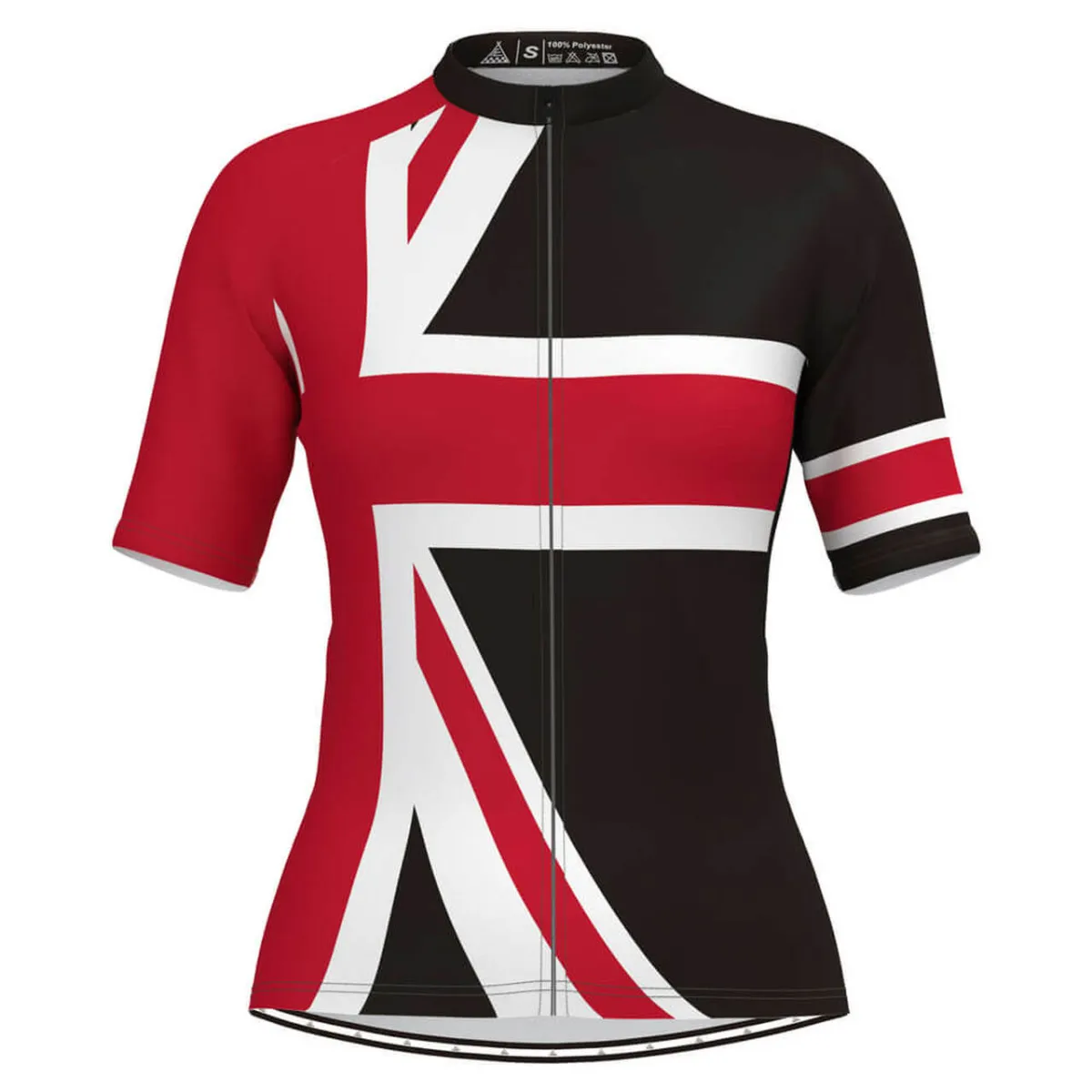 United Kingdom Flag Women's Cycling Jersey Black To Buy
