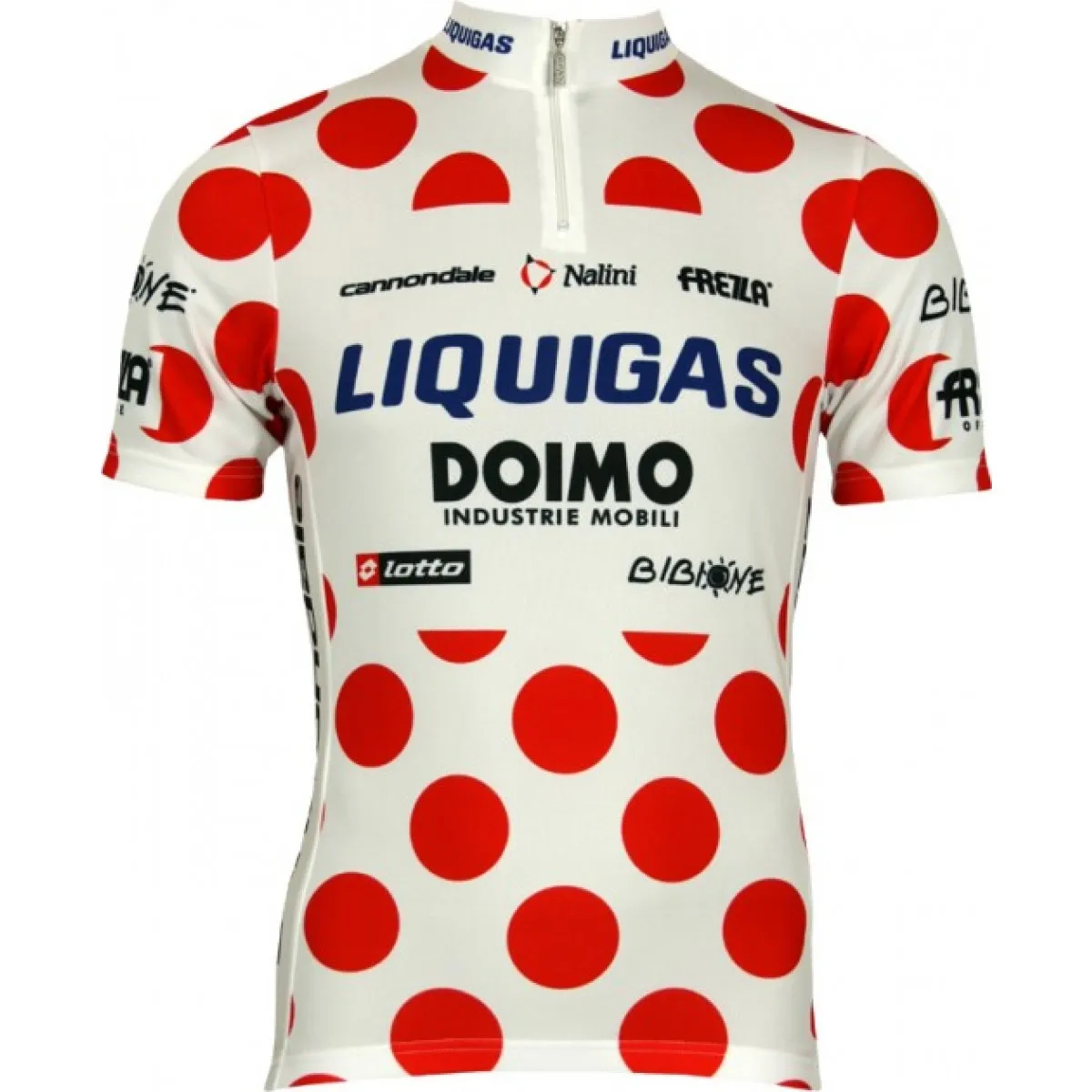 Liquigas Bergtrikot 2009 Radsport-Profi-Team Short Sleeve Jersey