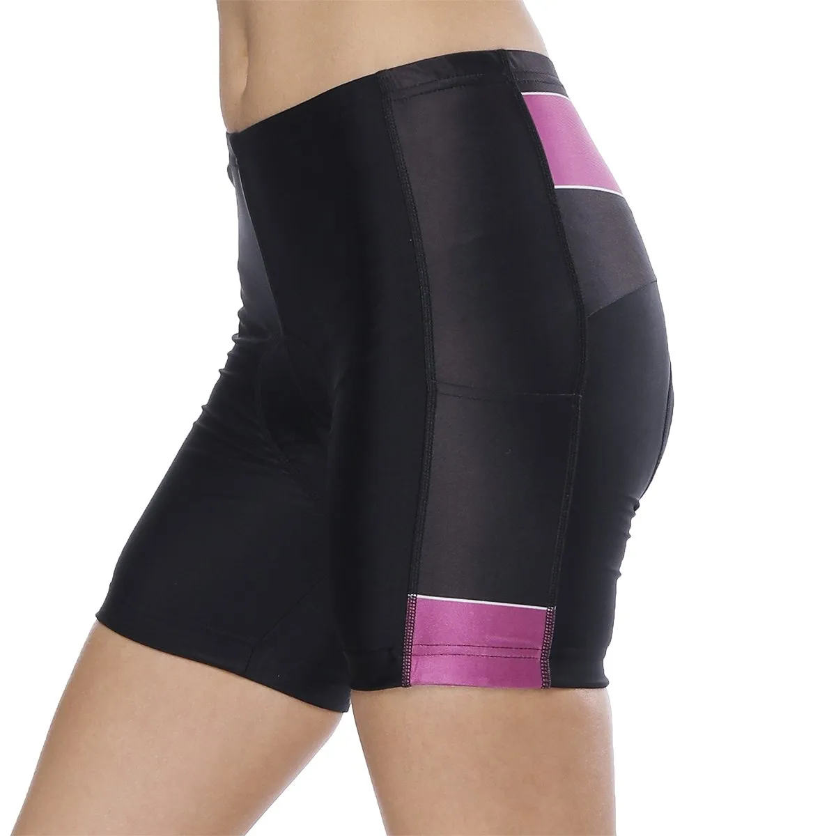 Night Cat Heart Window Purple Womans Cycling Spinning Padded Bike Shorts UPF 50+ Spandex Clothing and Riding Gear Summer Pant Road Bike Wear Mountain Bike MTB Clothes Sports Apparel Quick dry Breathable NO. 808