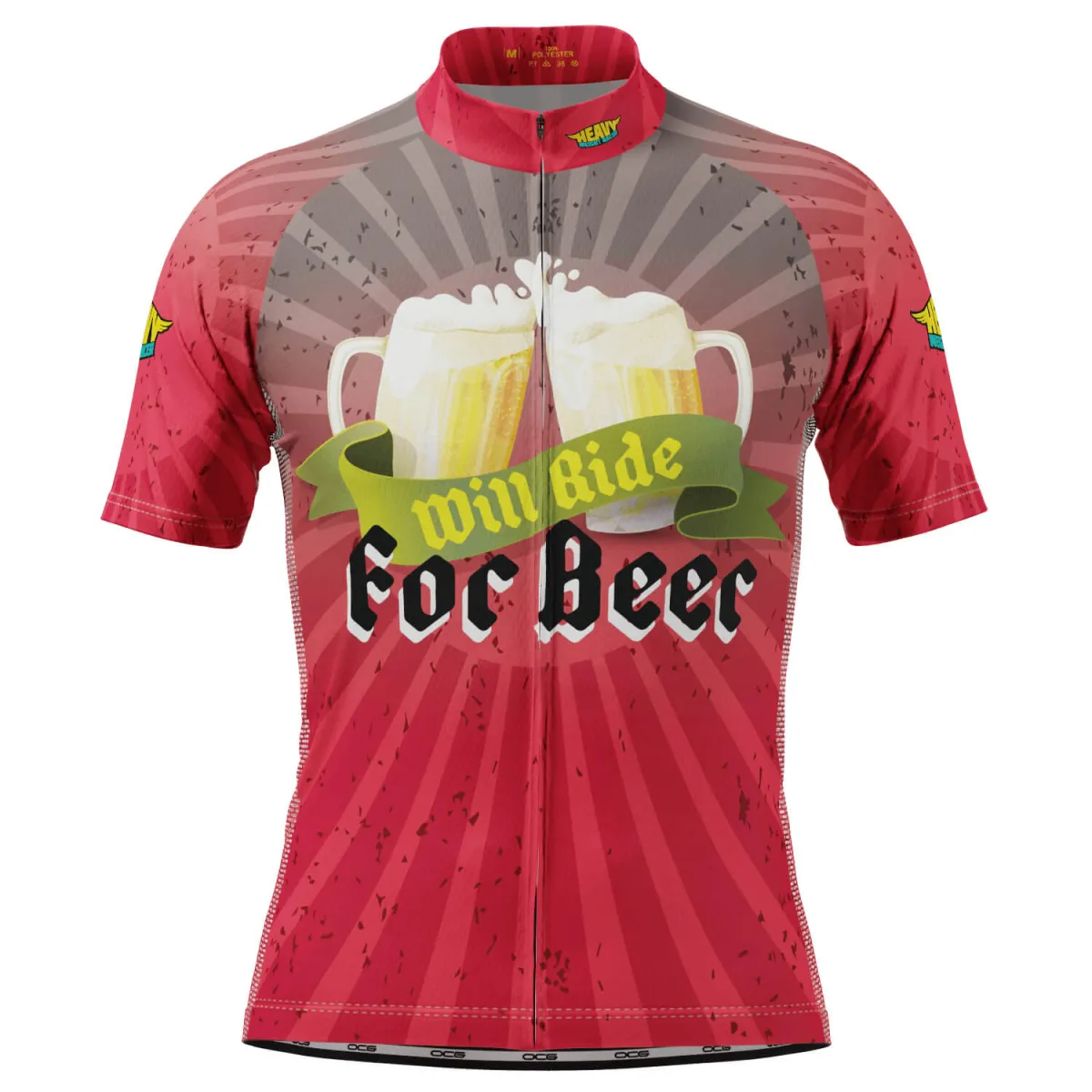 Men's Will Ride For Beer Short Sleeve Cycling Jersey Online