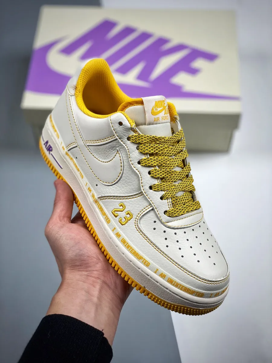 Uninterrupted X Nike Air Force 1 White/Yellow Online