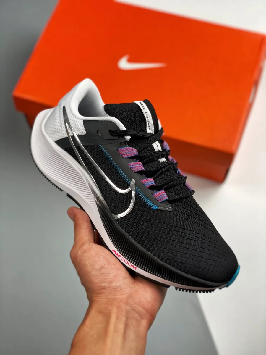 Nike Air Zoom Pegasus 38 Black White Chlorine Blue CW7356-003 / nike air zoom pegasus 38 blue