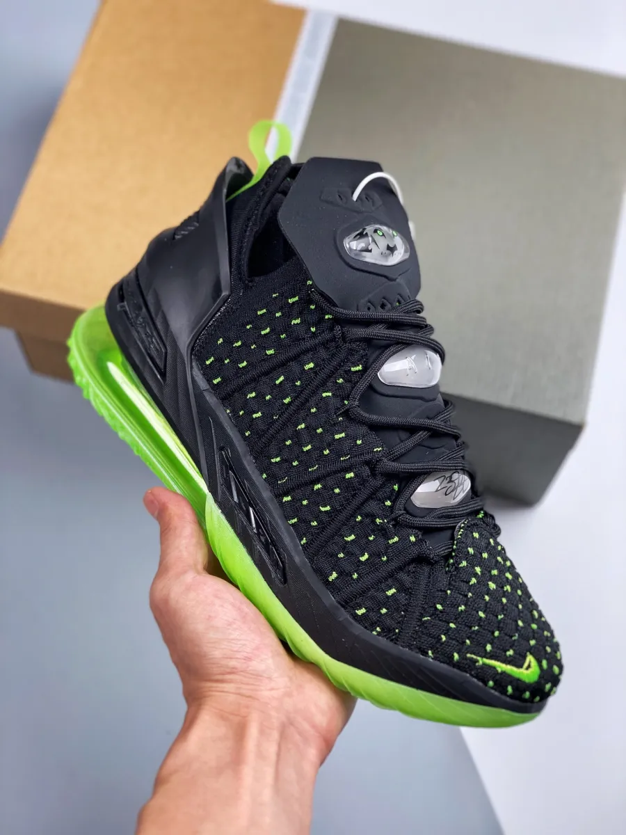Nike LeBron 18 'Dunkman' Black/Electric Green / lebron 18 electric green