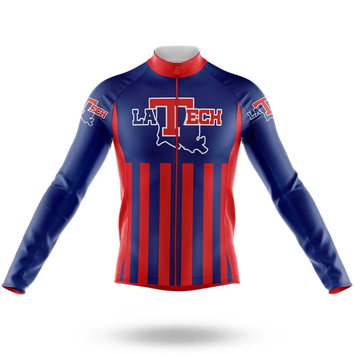Louisiana Tech Gear Louisiana Tech University USA Cycling Kit - Long Sleeve Jersey