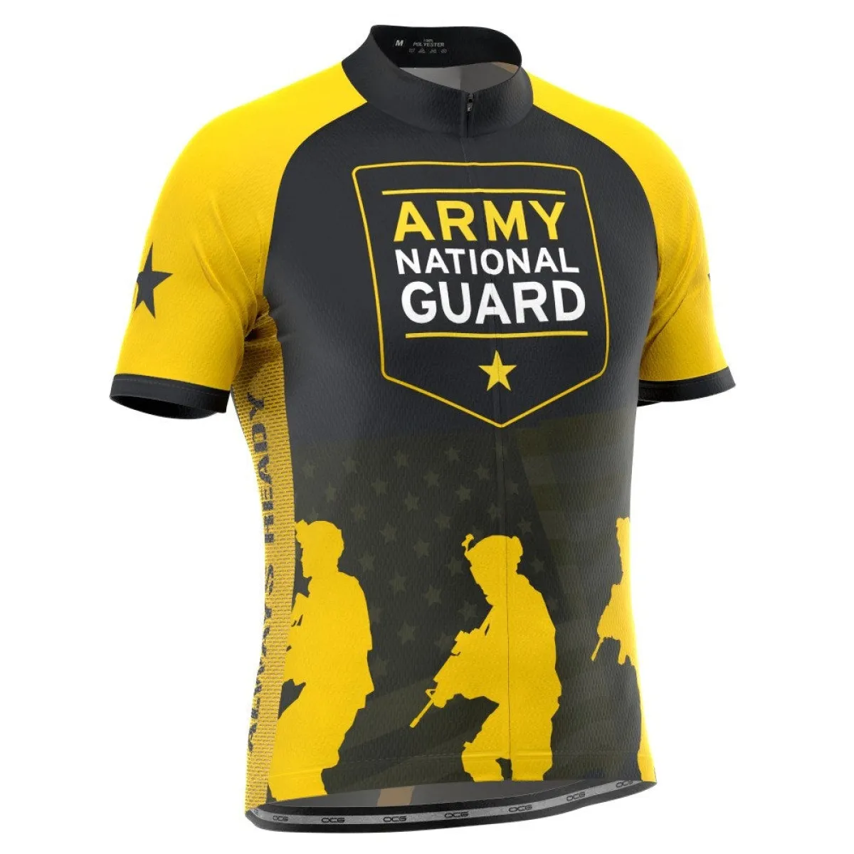 Men's US Army National Guard Short Sleeve Cycling Jersey, Us Army Cycling Jersey