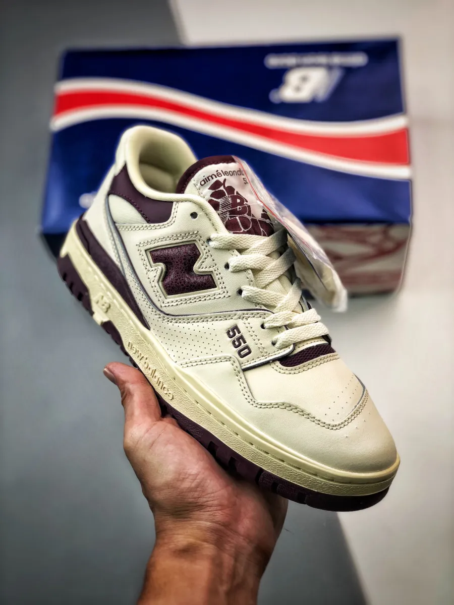Aimé Leon Dore x New Balance 550 White/Purple - ald new balance 550 purple