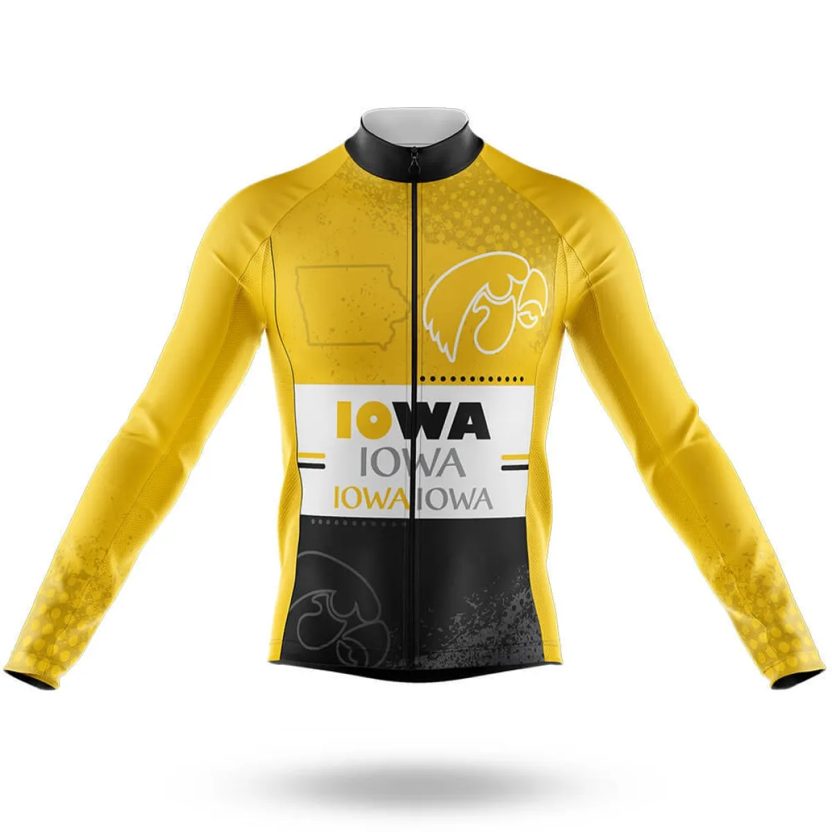University of Iowa Cycle Long Sleeve Cycling Jersey Only