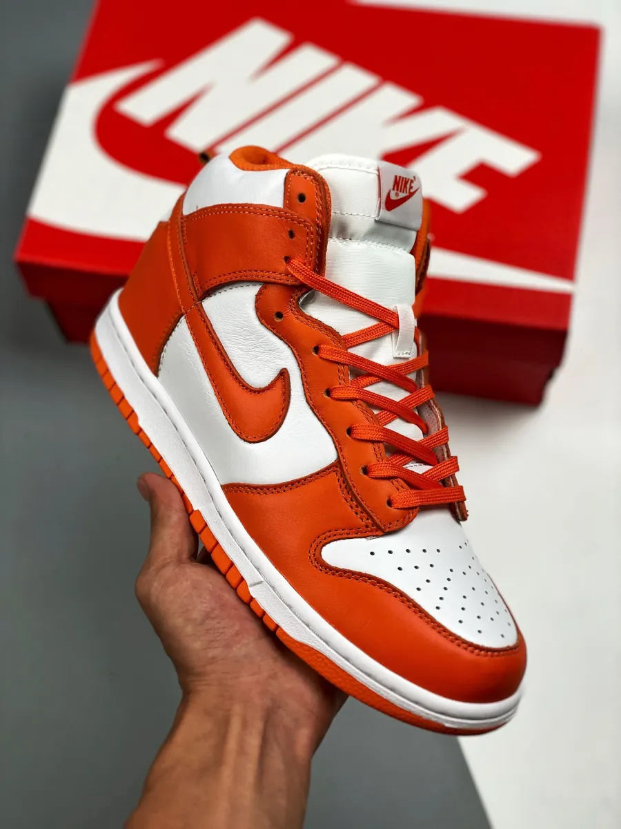Nike Dunk High 'Syracuse' White/Orange Blaze DD1399-101 syracuse dunk highs