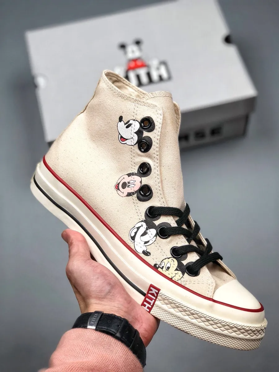 KITH X Disney X Converse Chuck 70 'Cream Canvas' kith x converse disney
