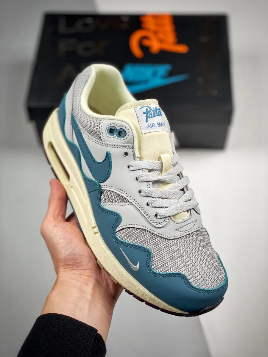 Patta x Nike Air Max 1 'Aqua Noise' DH1348-004 / patta air max 1 blue