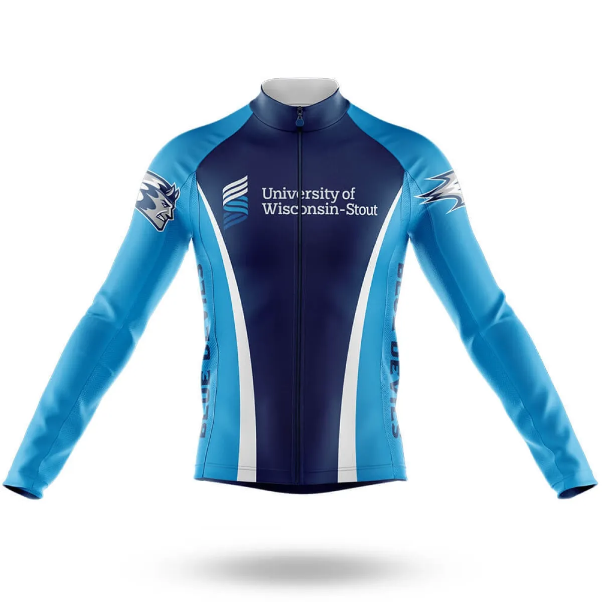 University of Wisconsin-Stout Long Sleeve Cycling Jersey Only