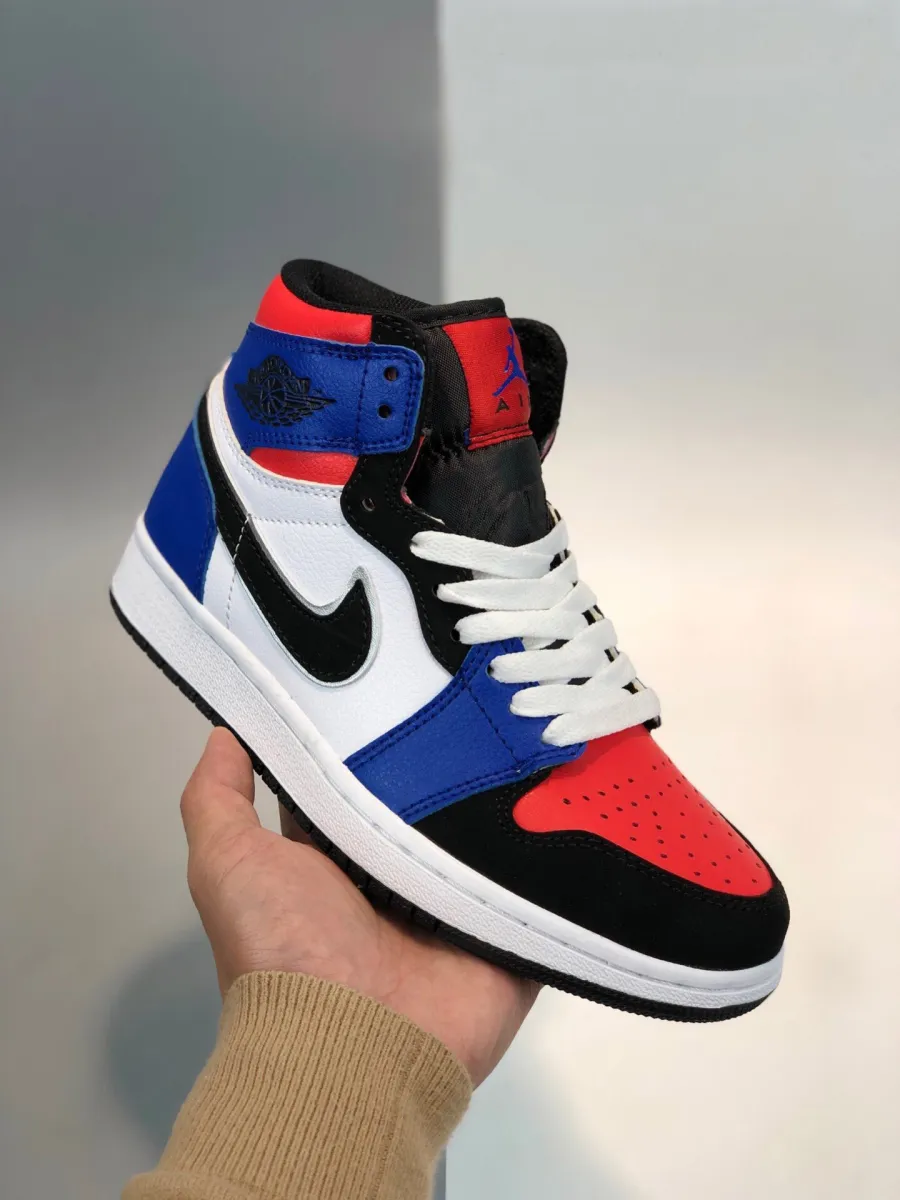 Air Jordan 1 Mid 'Top 3' Blue Red Black White Air Jordan 1 Mid Goat