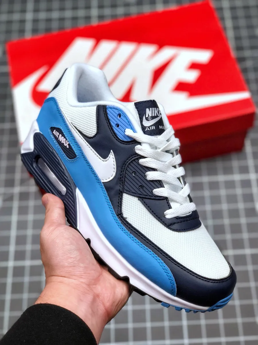 Nike Air Max 90 Essential White Blue AJ1285-105 / nike air 90 sale