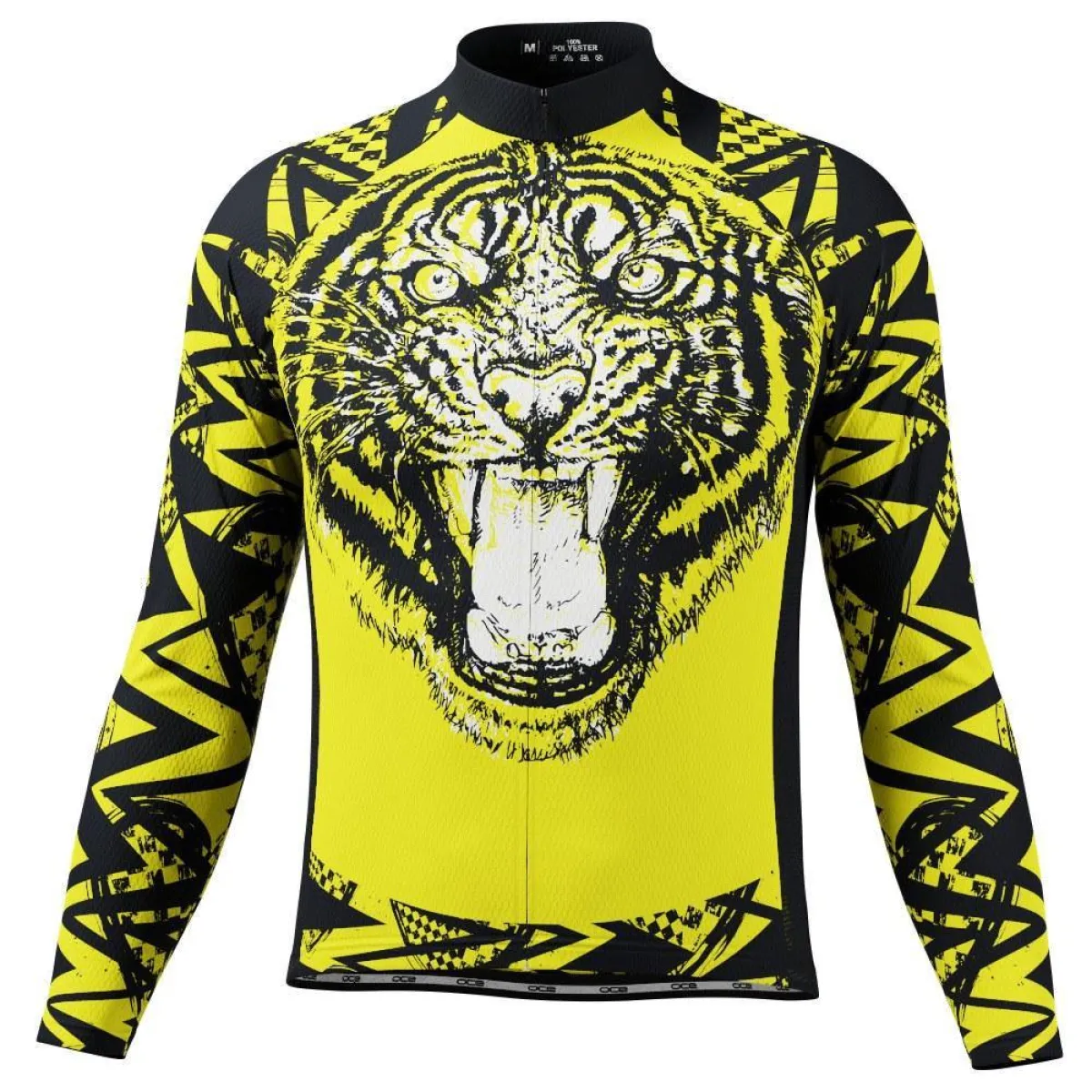 Men's Wild Tiger Long Sleeve Cycling Jersey Brand New