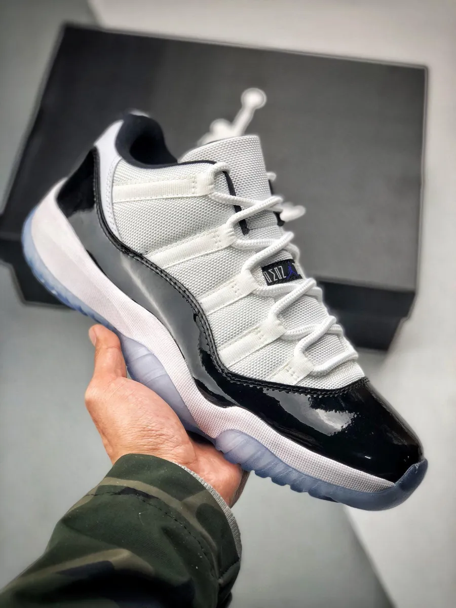Air Jordan XI (11) Low 'Concord' White/Black-Concord low top concord 11s