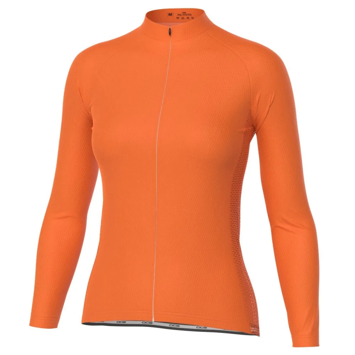 Women's High Viz Plain Colour Long Sleeve Cycling Jersey