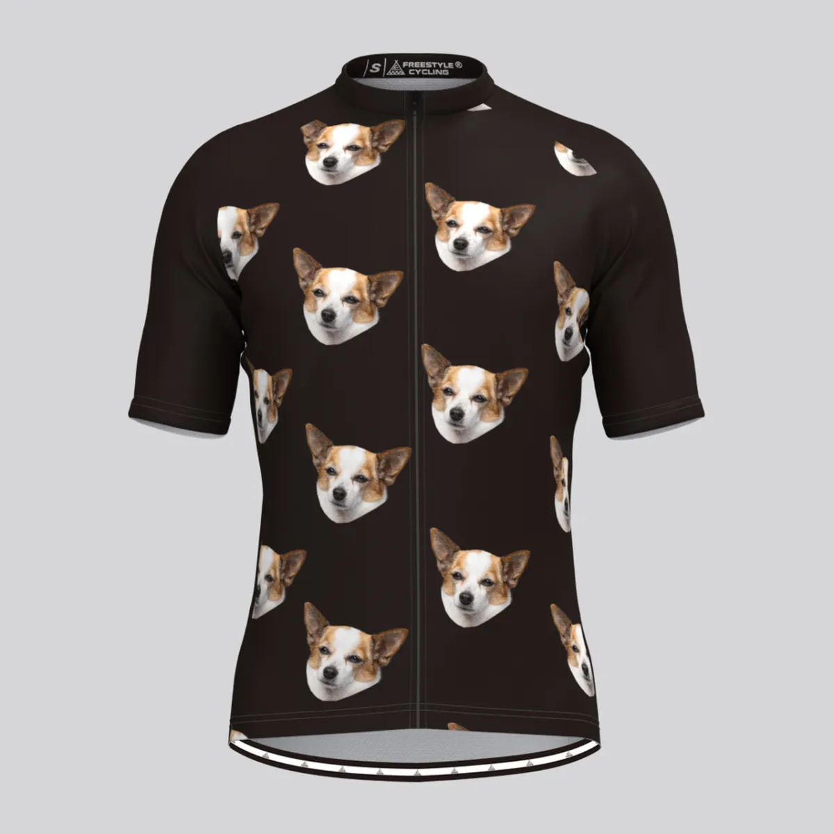 Custom Pup Face V5 Men's Jersey-Black Brand New