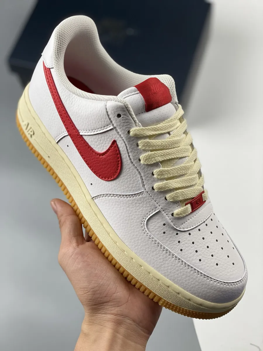 Nike Air Force 1 Low White/University Red-Coconut Milk-Gum FN3493-100 New Releases