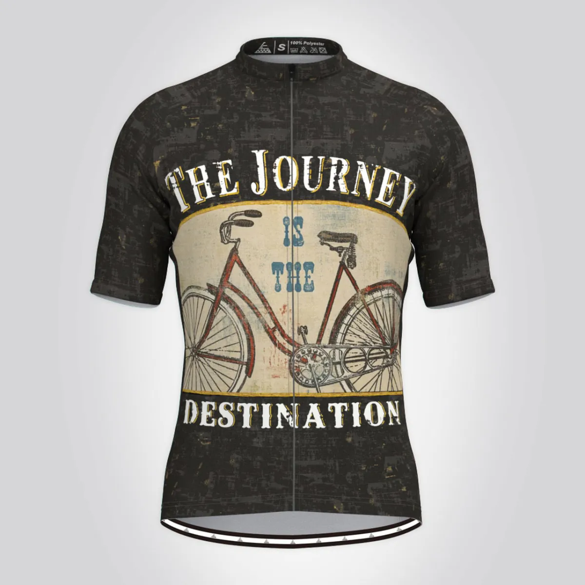The Journey Is The Destination Cycling Jersey Black Outlet